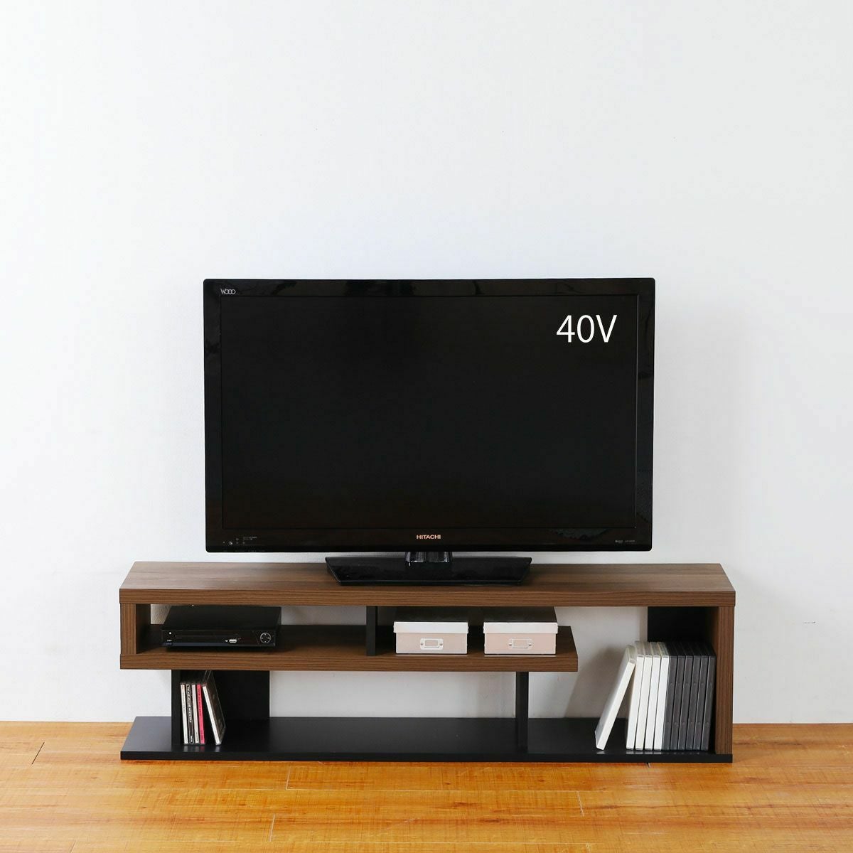 テレビ台 幅121cm 高さ35cm ダークブラウン 50V型対応 TVボード