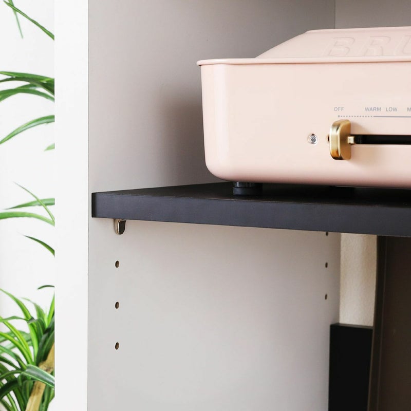 [移動棚]移動棚は3cm間隔で高さを調節可能。4段階で調節できます。