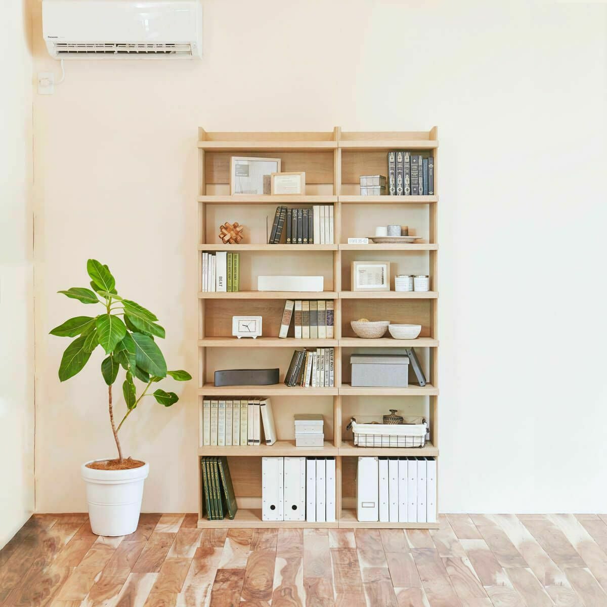 オープンラック シェルフ 幅70cm 高さ200cm ナチュラルブラウン 大型