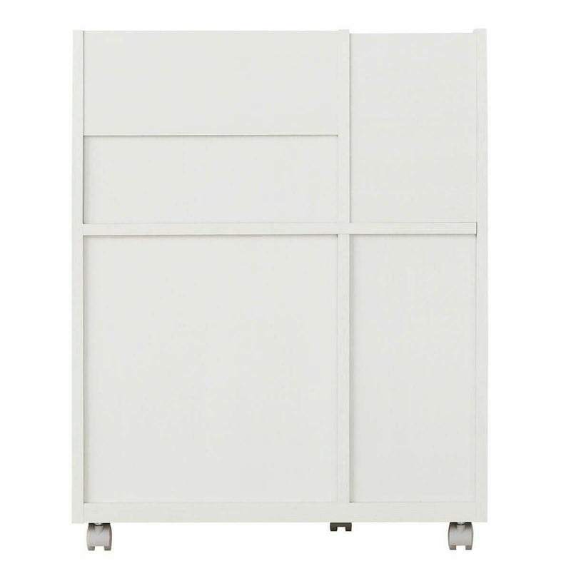 [背面化粧あり]背面が化粧されているので、壁面を背にしなくても使えます。