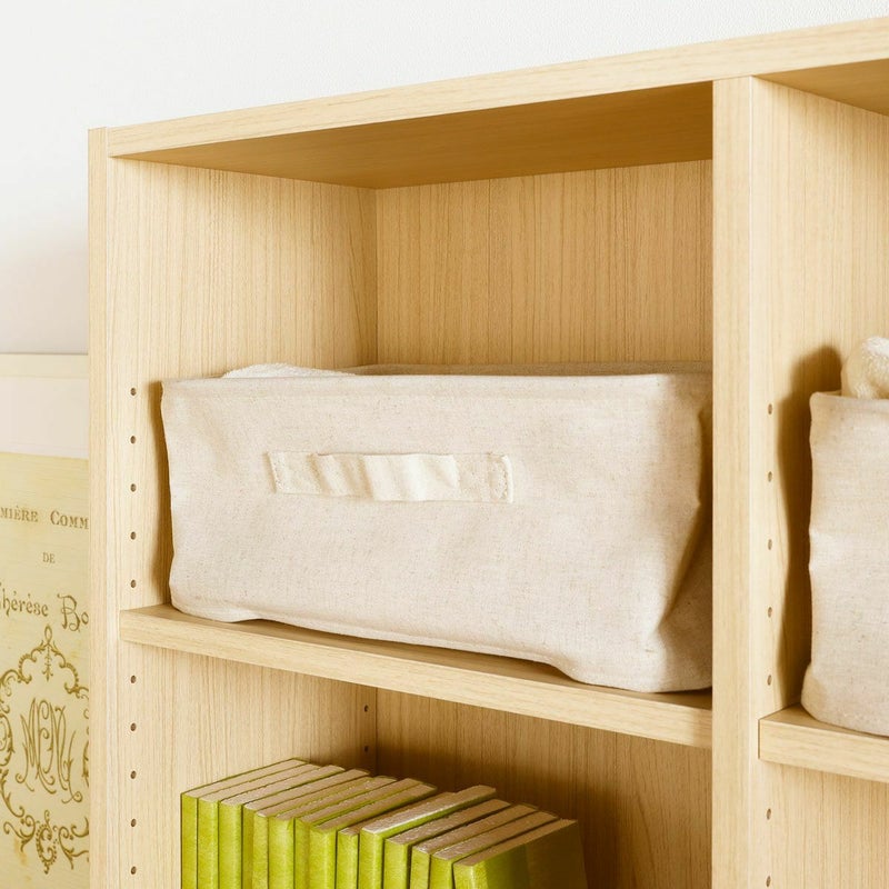 [収納ボックスですっきり収納]カラーボックスサイズの収納ボックスが入るサイズです。収納ボックスを使えば細かい物もすっきり収納できます。