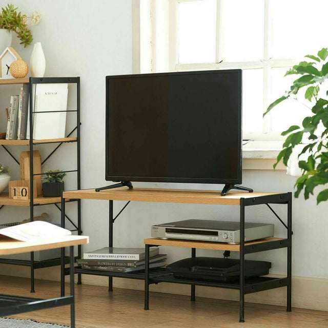 テレビ台 幅100cm 高さ45cm ナチュラルブラウン 43V型対応 ローボード 