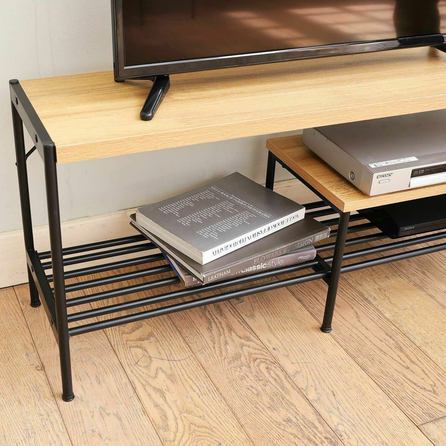 テレビ台 幅100cm 高さ45cm ナチュラルブラウン 43V型対応 ローボード
