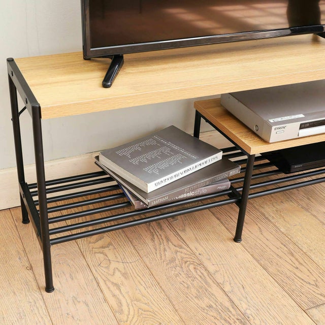 テレビ台 幅100cm 高さ45cm ナチュラルブラウン 43V型対応 ローボード 
