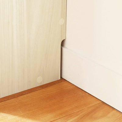 壁にぴったり設置できる巾木よけ