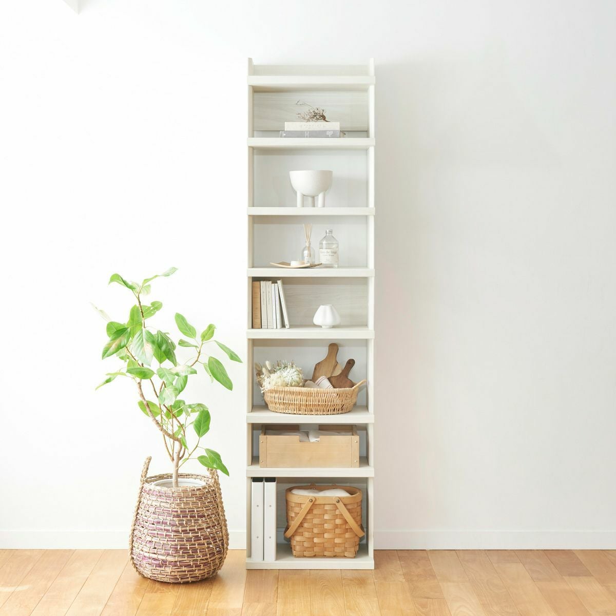 本棚・ラック・カラーボックス ホワイト（白木目）系 | 家具インテリア