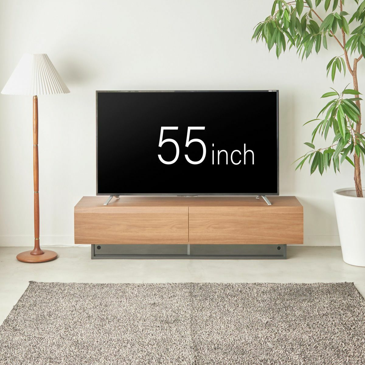 5km以内配送無料　テレビ台など テレビ台 幅150cm 高さ36cm ダークブラウン 65V型対応 木質感のある