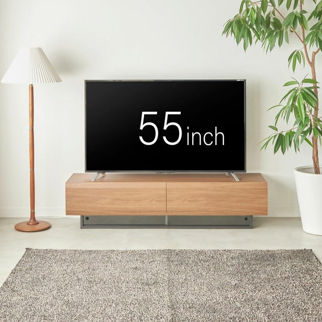 テレビ台 幅150cm 高さ36cm ダークブラウン 65V型対応 木質感のある 