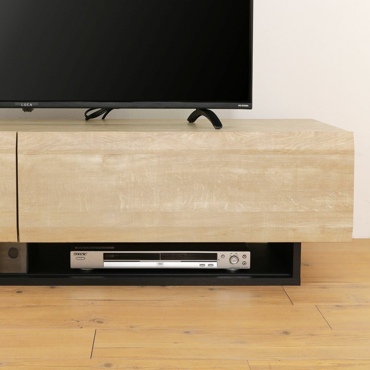 テレビ台 幅150cm 高さ36cm ナチュラルブラウン 65V型対応 木質感の
