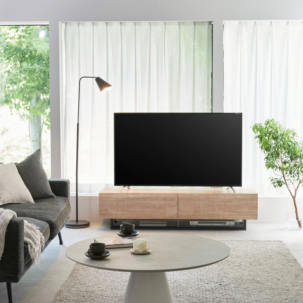 テレビ台 幅150cm 高さ36cm ナチュラルブラウン 65V型対応 ログーノ テレビ台 幅150cm 高さ36cm ナチュラルブラウン 65V型対応 木質感の