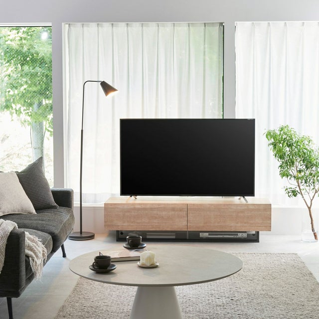 テレビ台 幅150cm 高さ36cm ナチュラルブラウン 65V型対応 木質感の 