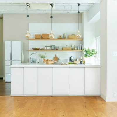 カウンター下にぴったり収まる