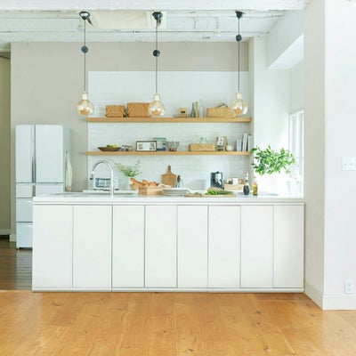 カウンター下にぴったり収まる