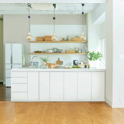 カウンター下にぴったり収まる