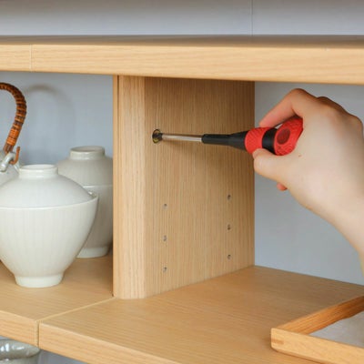 横連結はネジでしっかり固定