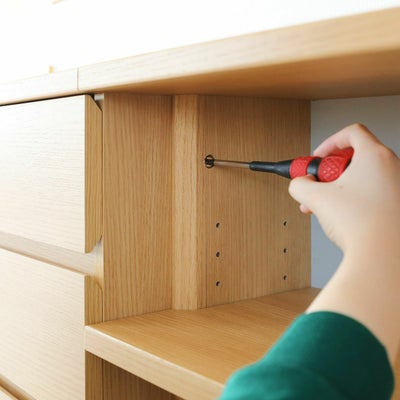 横連結はネジでしっかり固定