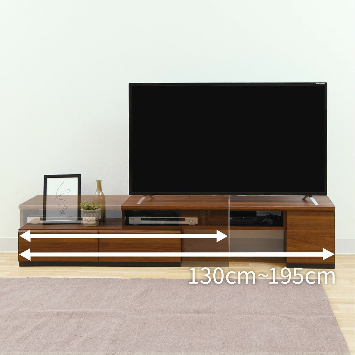 テレビボード　130cm TVボード サザビー 幅150・180/高さ130cm セラミック柄 | テレビボード