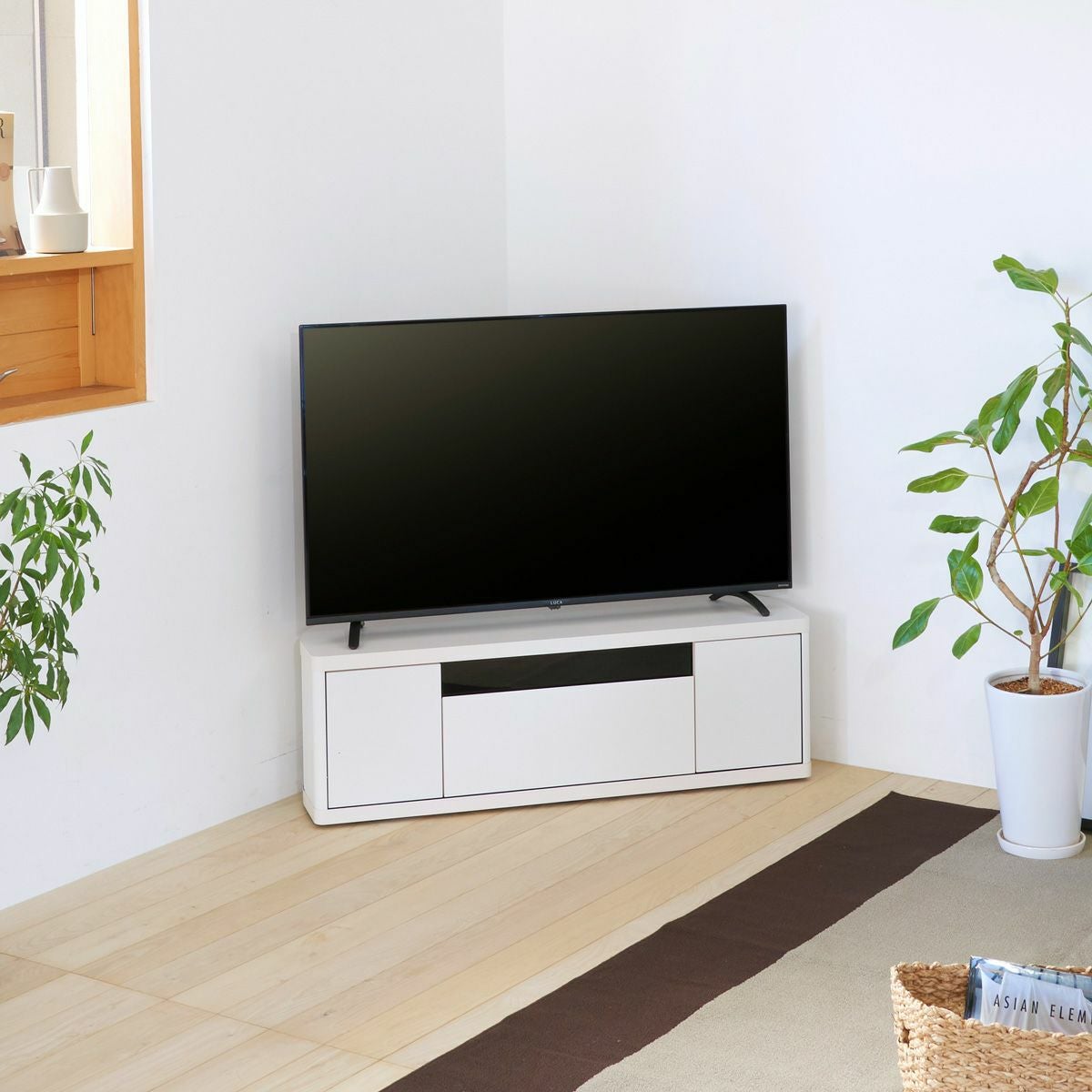 テレビ台 約幅90cm ローボード アッシュホワイト系 TV台 ヴィンテージホワイト ヤマダ電機 札幌 手稲 DORIS（ドリス） テレビ台 ローボード テレビボード 収納 幅90 テレビ