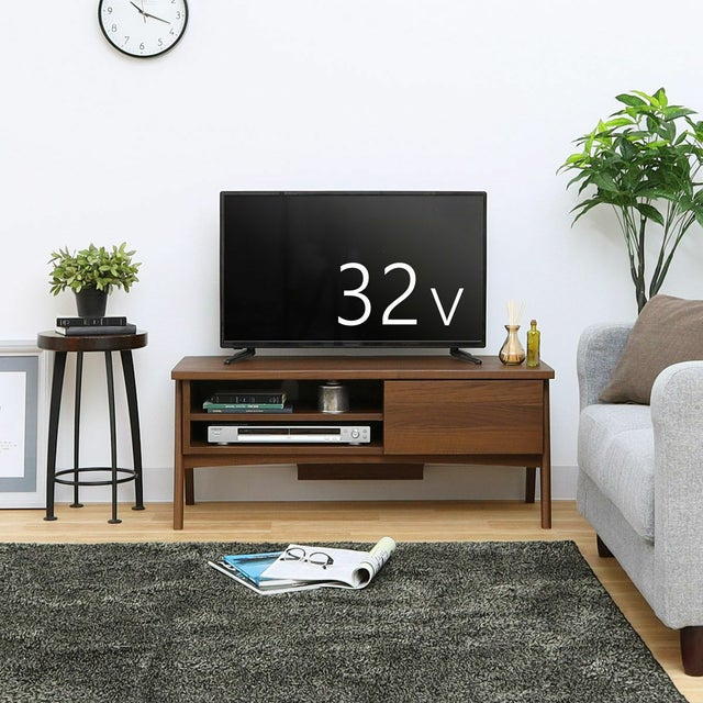 テレビ台 幅101cm 高さ42cm ダークブラウン 43V型対応 TVボード 