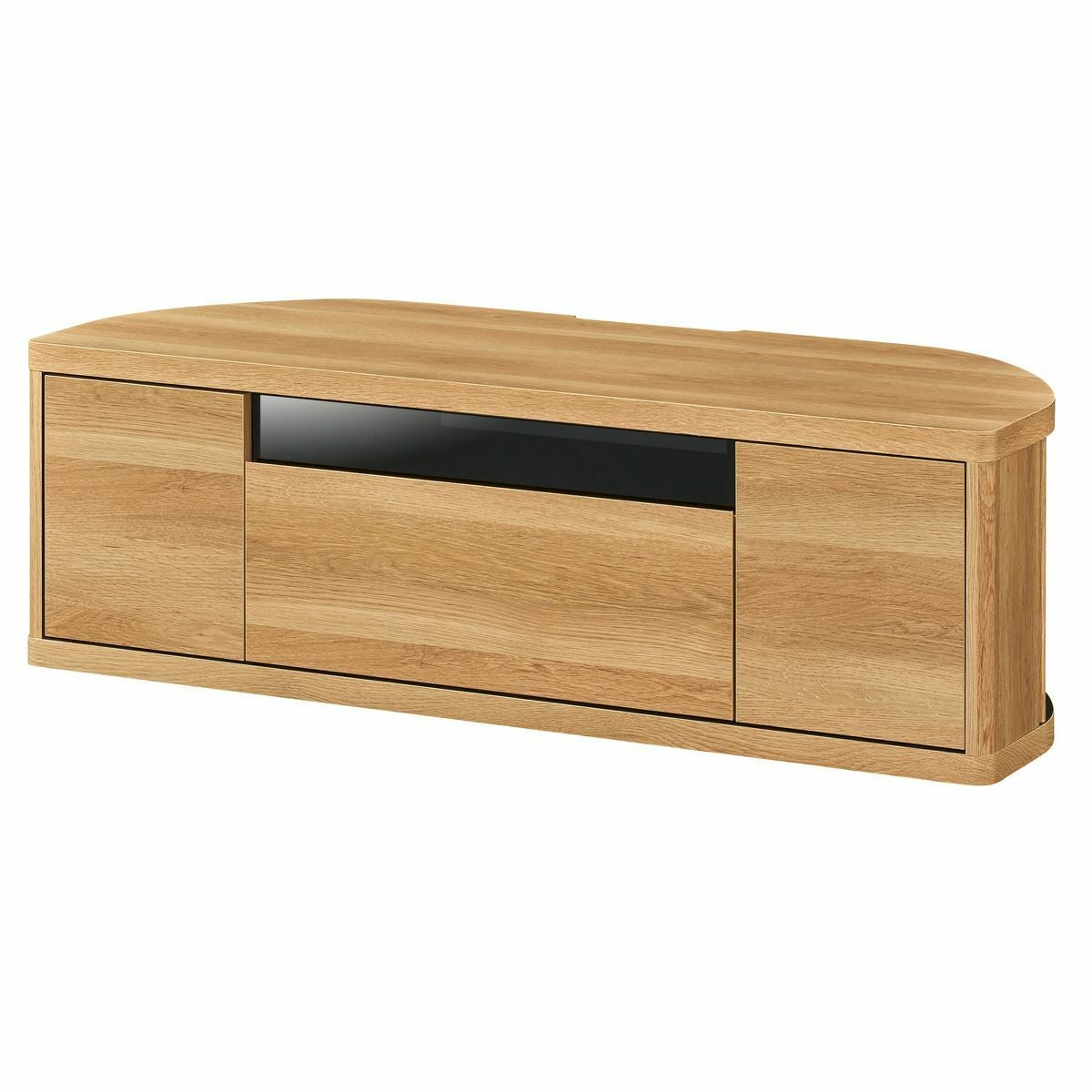 49-55V 白井産業 テレビ台 ローボード テレビボード コーナーテレビ台 テレビ台 幅110cm 高さ36cm ナチュラルブラウン コーナータイプ 49V型