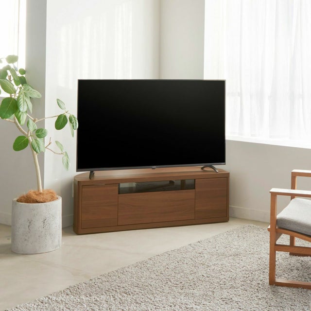 テレビ台 幅110cm 高さ36cm ダークブラウン コーナータイプ 49V型対応 