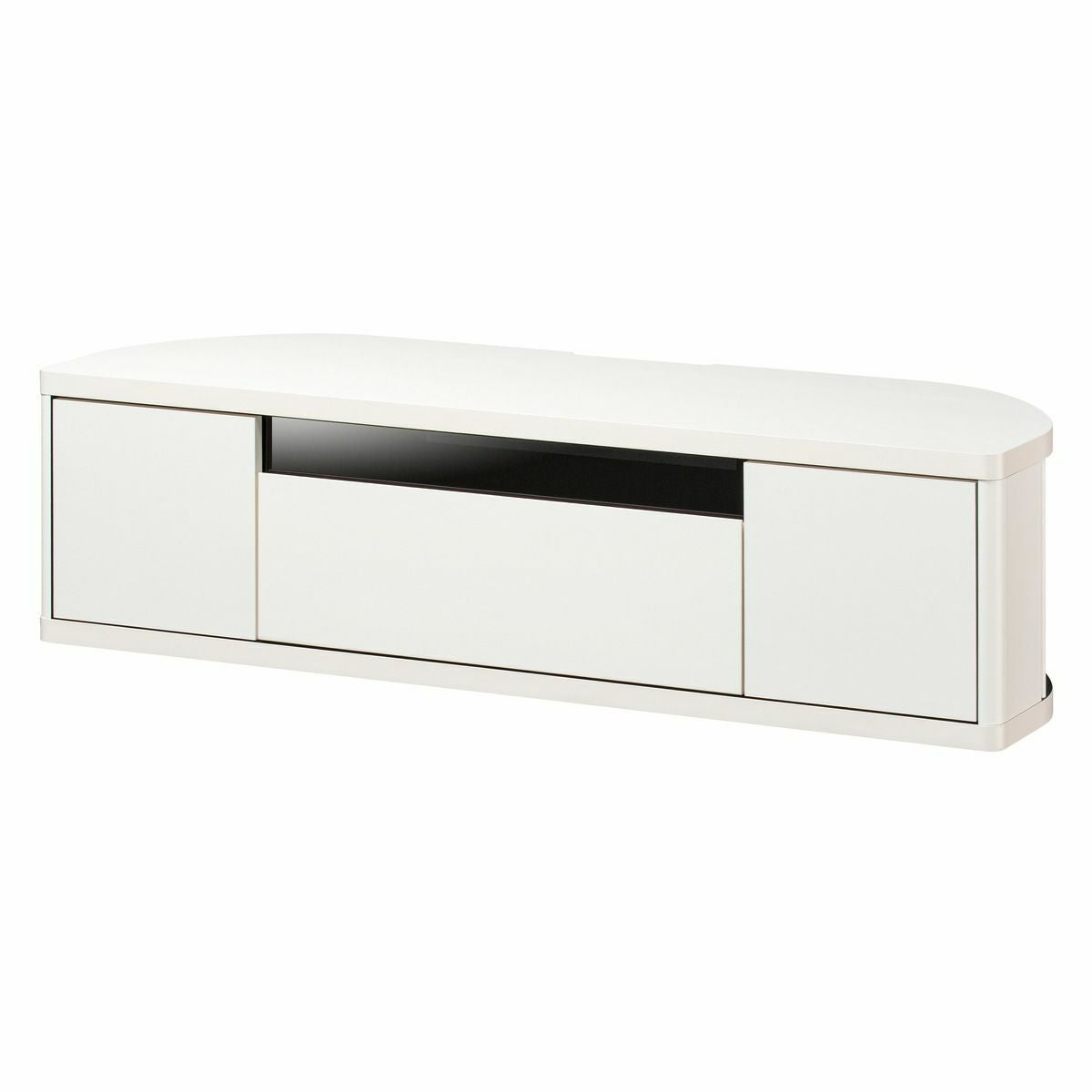テレビ台 幅130cm 高さ36cm ホワイト 白 コーナータイプ 55V型対応 TV