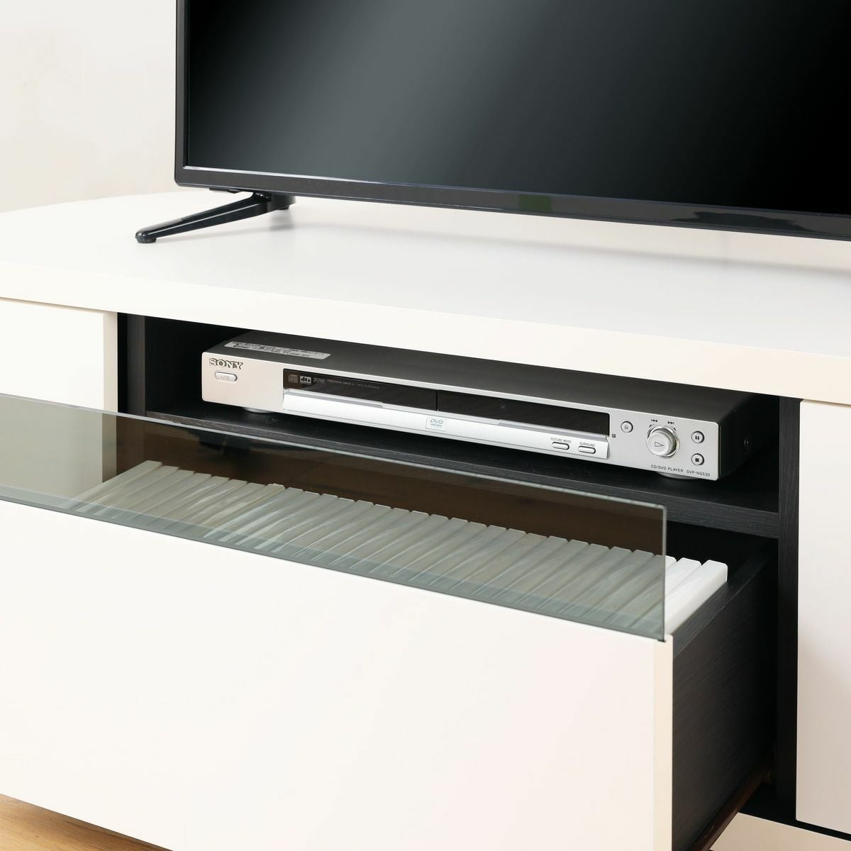 テレビ台 幅130cm 高さ36cm ホワイト 白 コーナータイプ 55V型対応 TV