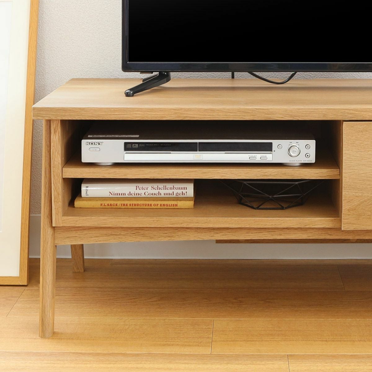 テレビ台 幅101cm 高さ42cm ナチュラルブラウン 43V型対応 TVボード