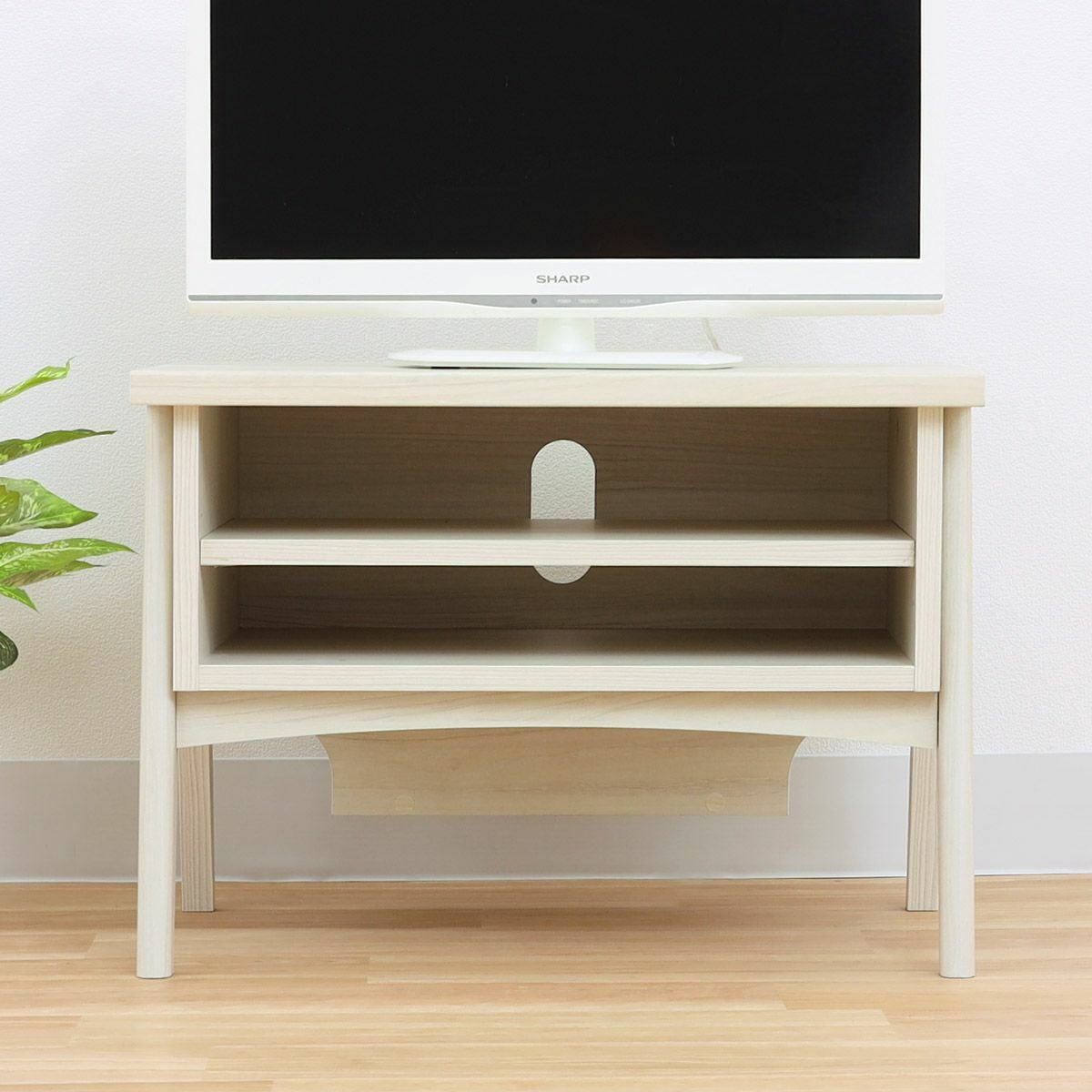 テレビ台　定価19000円　6/19まで　昨年購入 テレビ台 幅90cm 高さ35cm ブラック 黒 32V型対応 北欧テイスト 寄木調