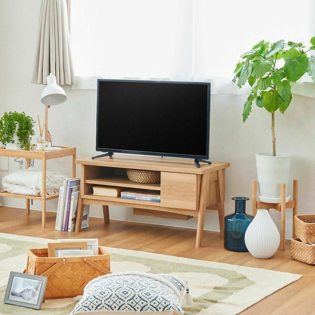 テレビ台 幅81cm 高さ42cm ナチュラルブラウン 32V型対応 TVボード 