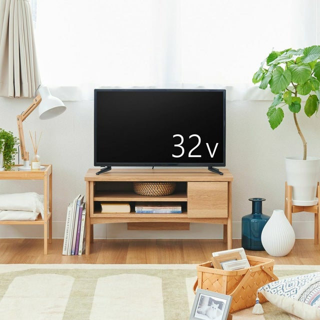 テレビ台 幅81cm 高さ42cm ナチュラルブラウン 32V型対応 TVボード 