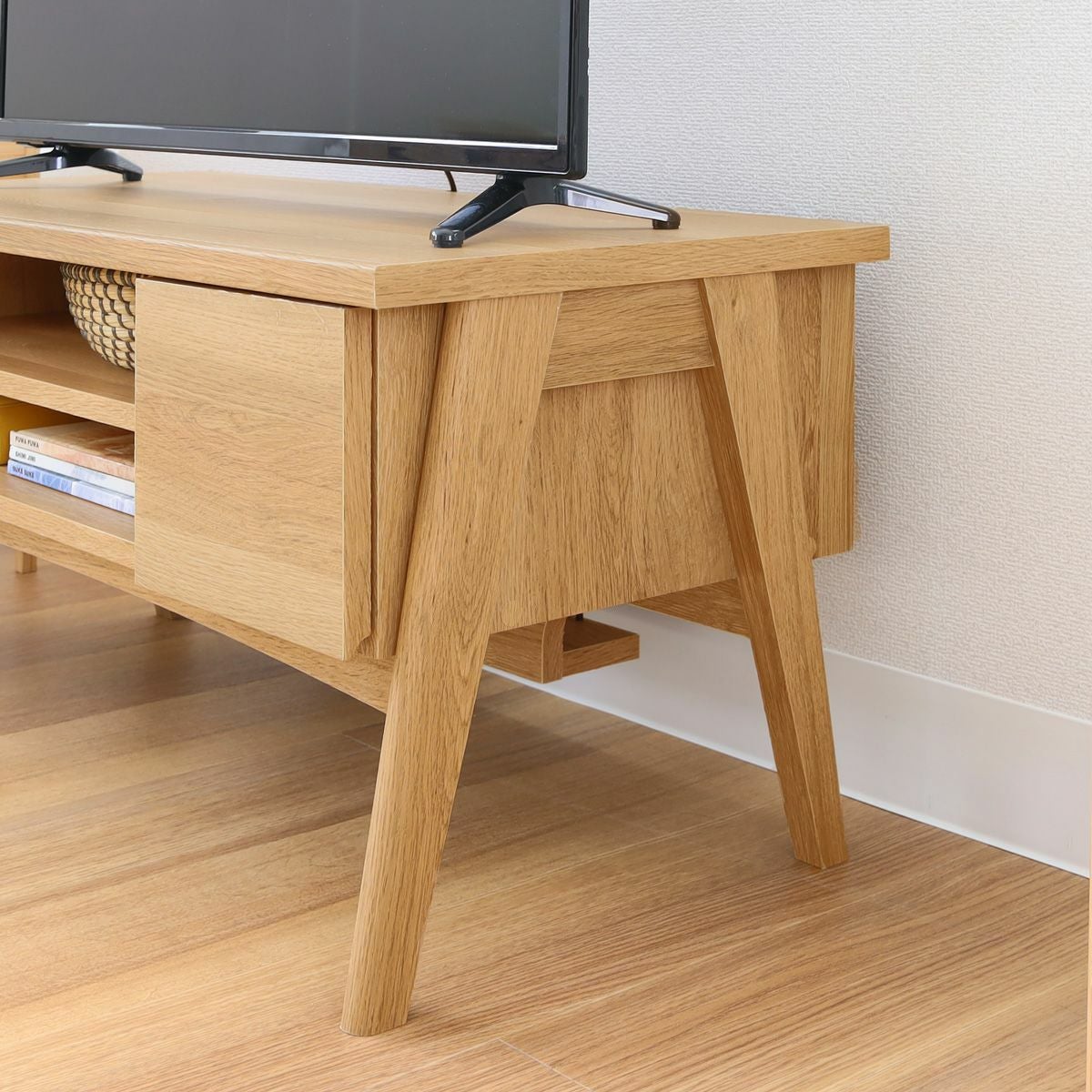 テレビ台 幅81cm 高さ42cm ナチュラルブラウン 32V型対応 TVボード