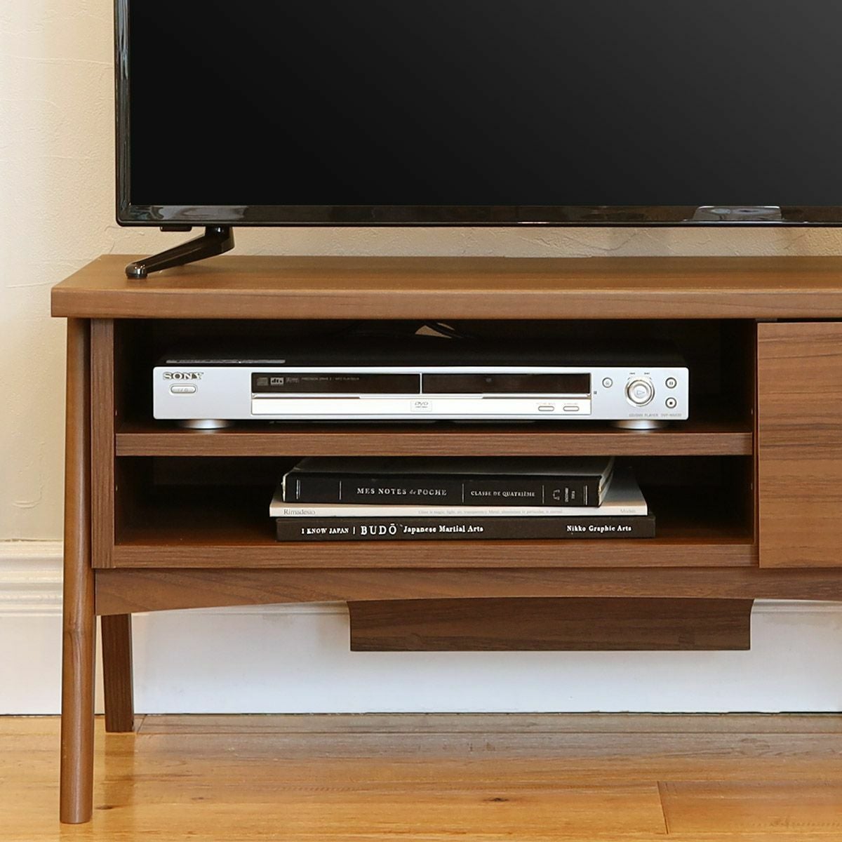 テレビ台 幅81cm 高さ42cm ダークブラウン 32V型対応 TVボード