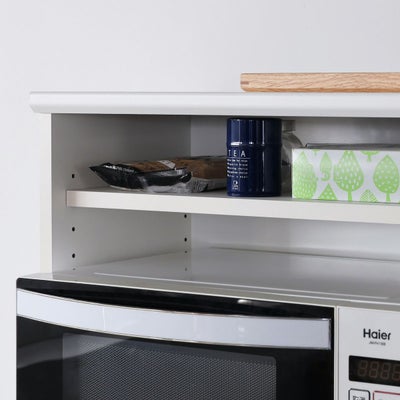 電子レンジの上のスペースを有効活用