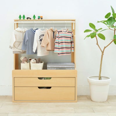 お店のディスプレイのようなハンガーラック