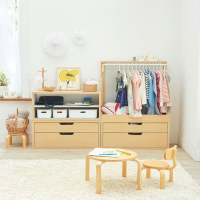 おもちゃ収納も合わせてキッズスペースをつくれる