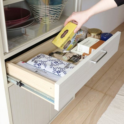 奥まで見渡せる引き出し