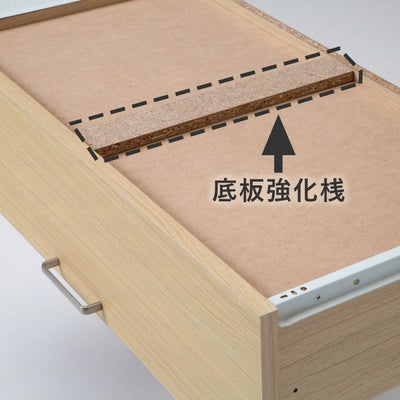 たくさん入れても安心の補強桟