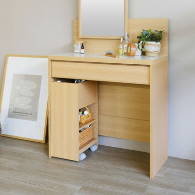 ドレッサーにぴったり収まるサイズ