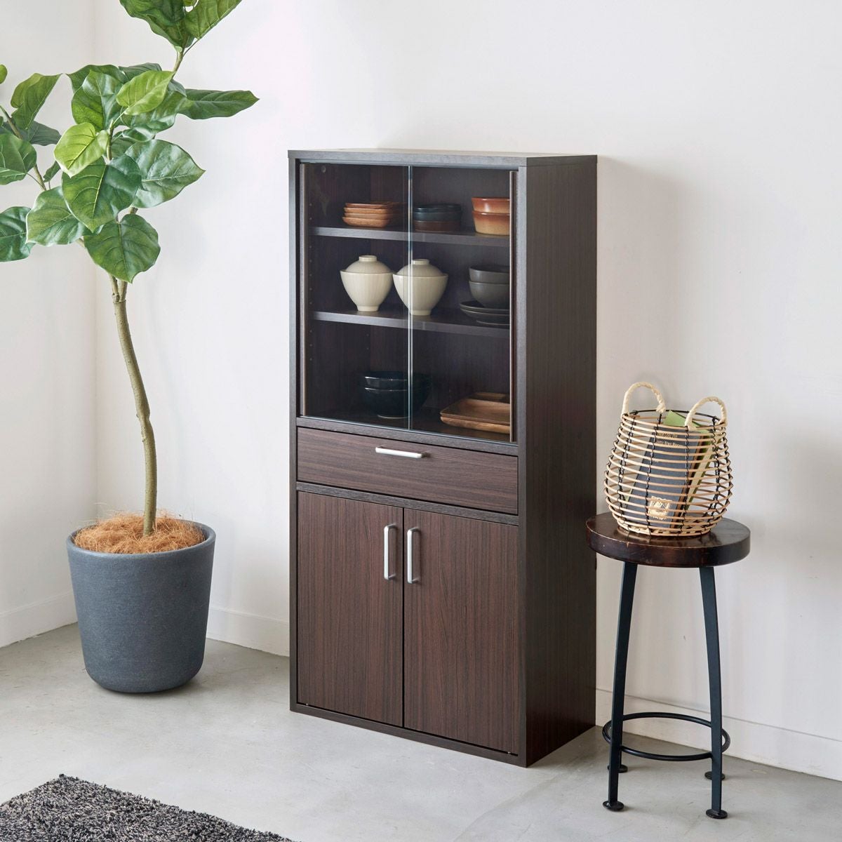 キッチン収納 ダークブラウン系 | 家具インテリア通販のSHIRAI STORE