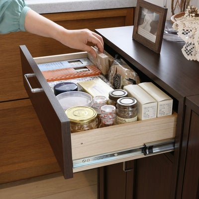 奥まで見渡せる引き出し