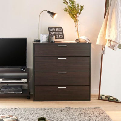 衣類や小物をたくさん収納できる4段引出