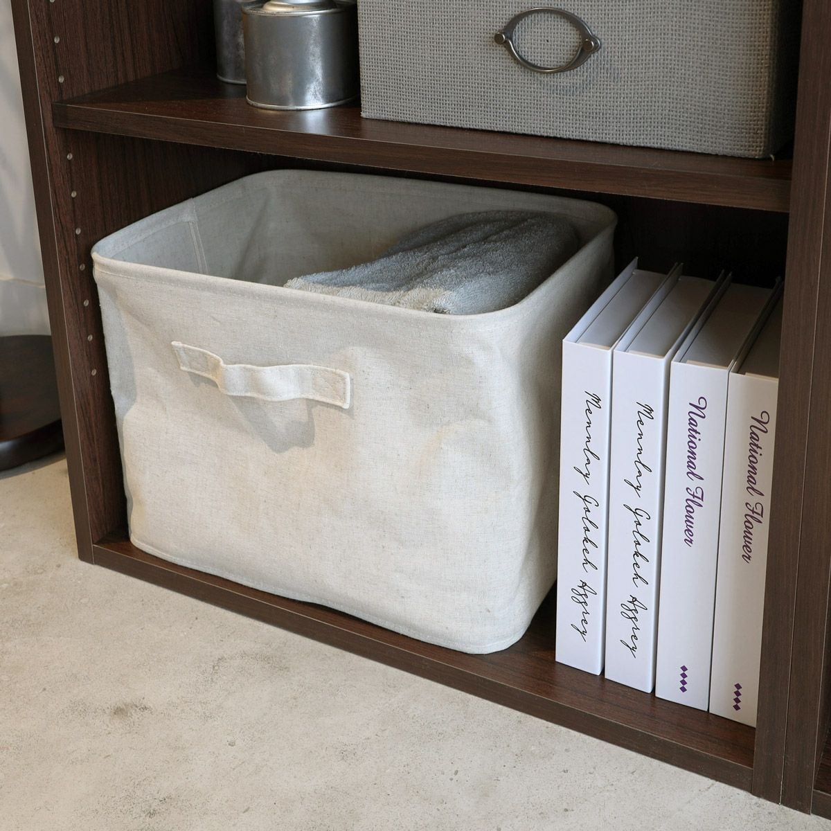 フリーラック 幅59cm 高さ180cm ダークブラウン 本棚 シェルフ