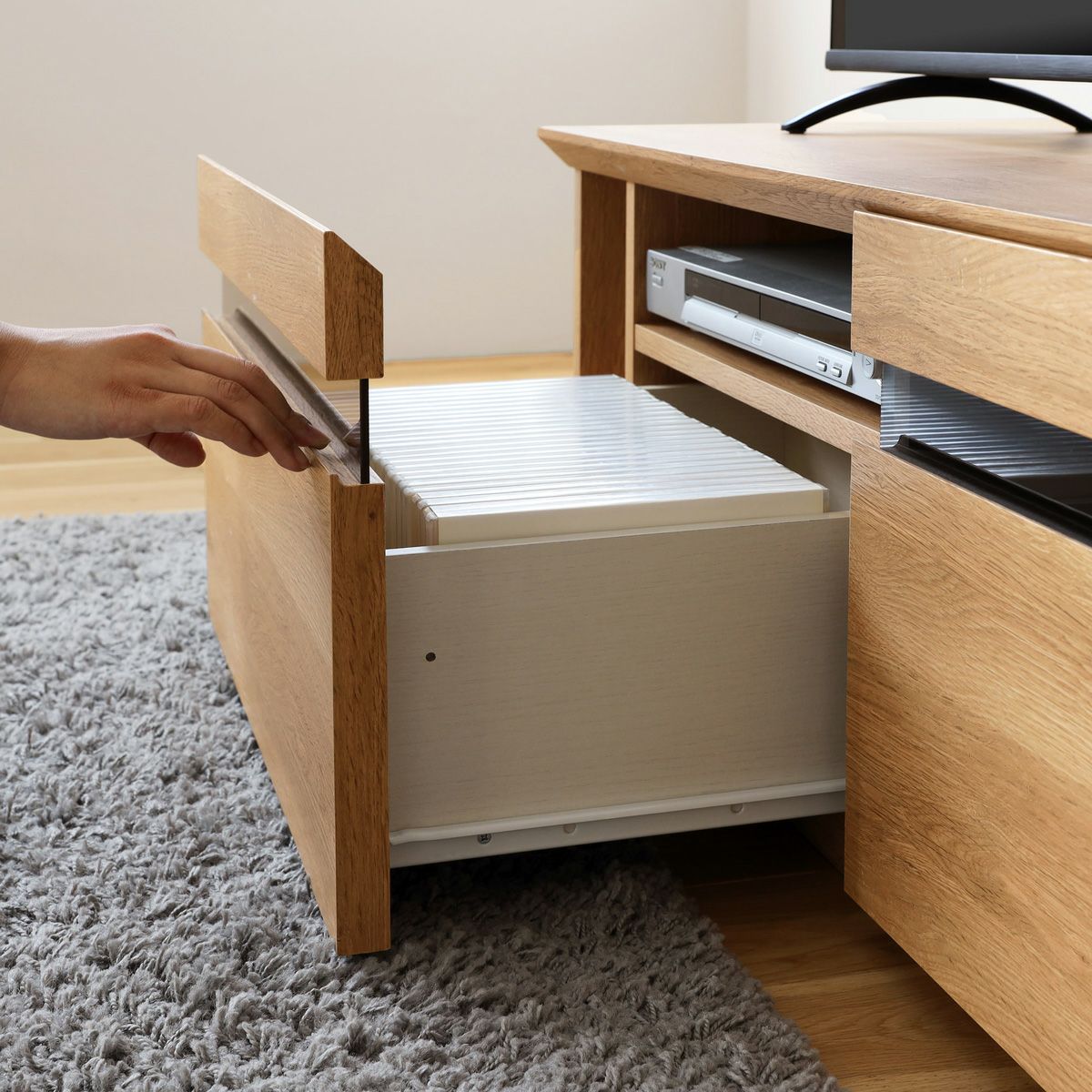 テレビ台 幅120cm 高さ37cm ナチュラルブラウン 50V型対応 TVボード