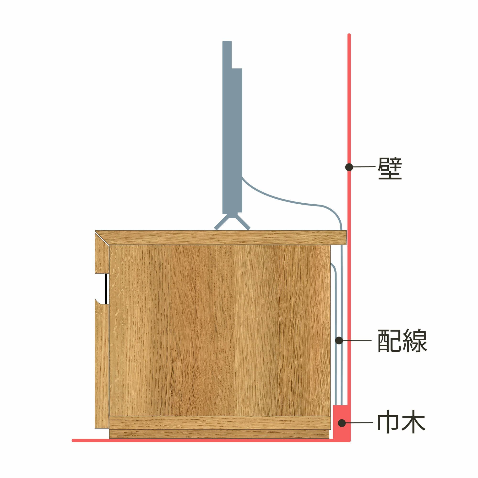 テレビ台 幅150cm 高さ37cm ナチュラルブラウン 65V型対応 TVボード