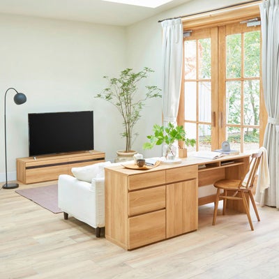 シリーズで揃えて統一感のあるリビングに