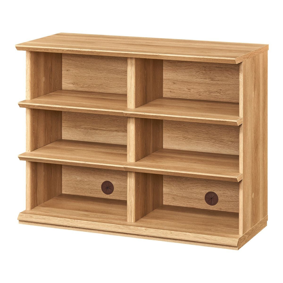 オープンラック 棚 幅90cm 高さ72cm ナチュラルブラウン シェルフ 本棚