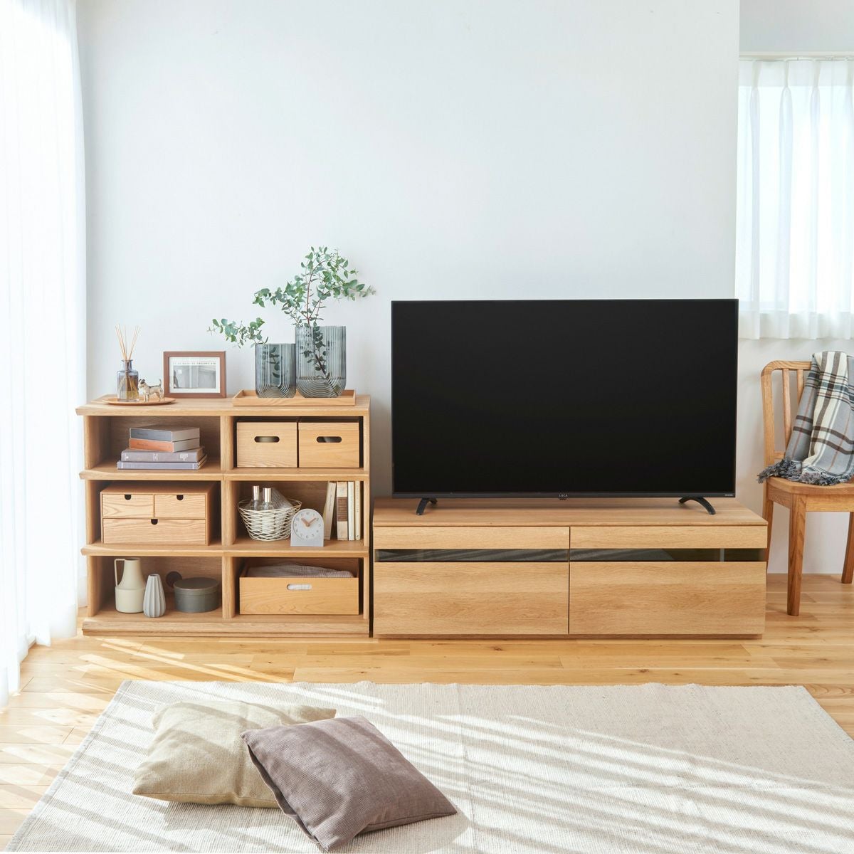 オープンラック 棚 幅90cm 高さ72cm ナチュラルブラウン シェルフ 本棚