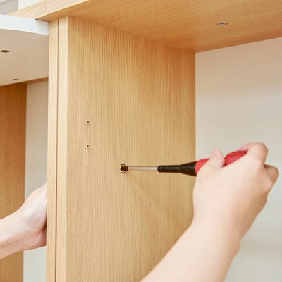 横連結はネジでしっかり固定