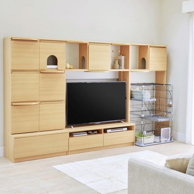 壁面を使ってすっきり